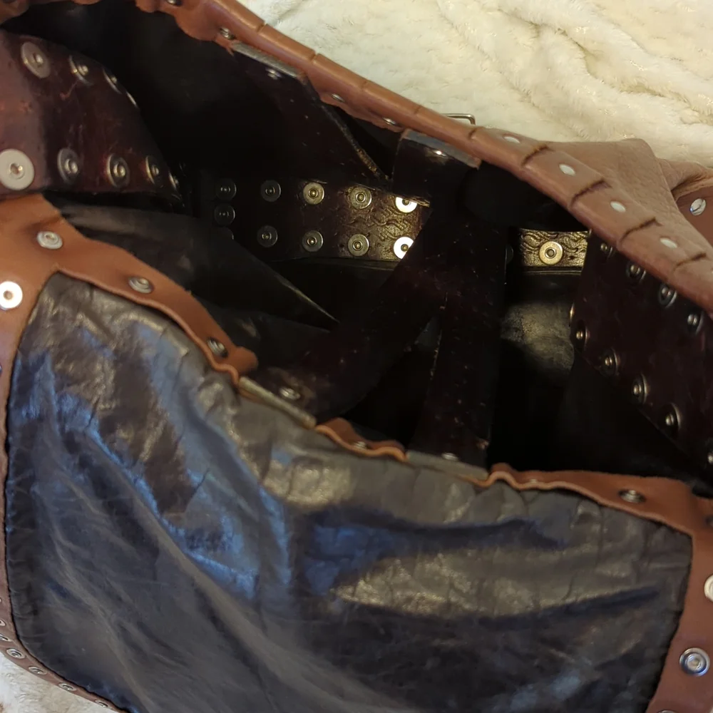 💕HP💕Bella Dolci Handcrafted Brown Leather Shoulder Bag - Picture 7 of 14